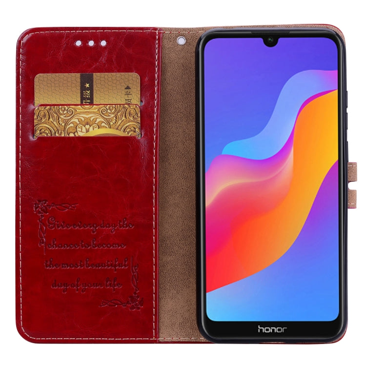 Business Style Oil Wax Texture Horizontal Flip Leather Case for Huawei Y6 (2019) / Honor 8A, with Holder & Card Slots & Wallet, For Huawei Y6 (2019) / Honor 8A, For Huawei Honor 8A