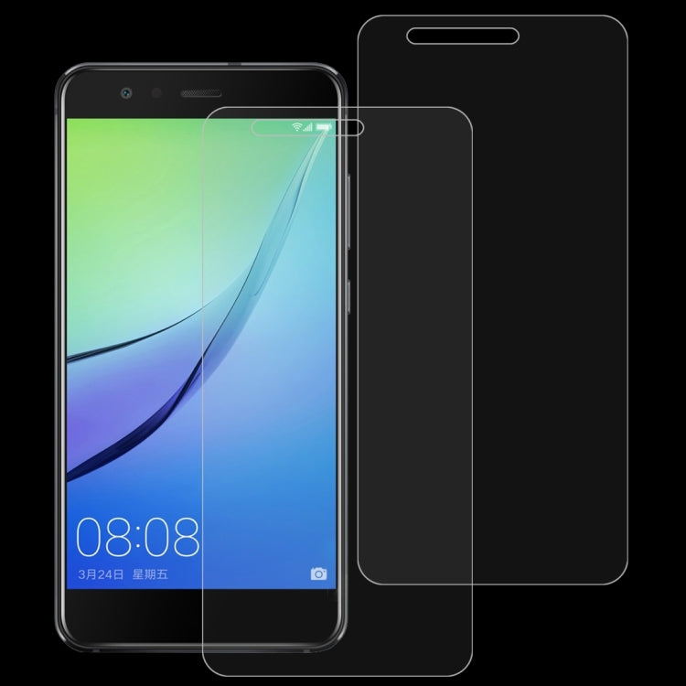 2 PCS 9H 2.5D Tempered Glass Film for Huawei nova Lite, For Huawei nova Lite(2 PCS)