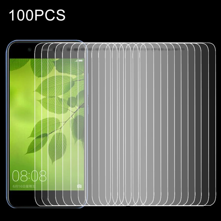 100 PCS for Huawei nova 2 Lite 0.26mm 9H Surface Hardness 2.5D Explosion-proof Tempered Glass Screen Film, For nova 2 Lite