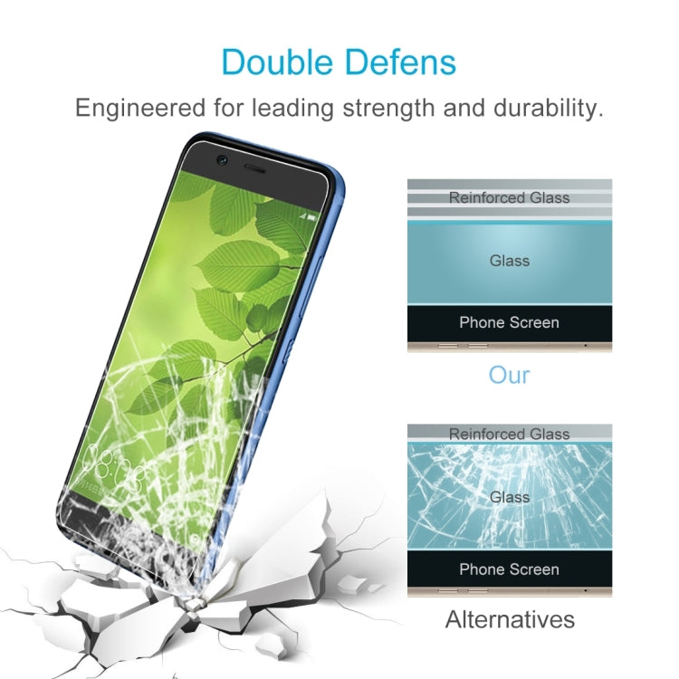 100 PCS for Huawei nova 2 Lite 0.26mm 9H Surface Hardness 2.5D Explosion-proof Tempered Glass Screen Film, For nova 2 Lite