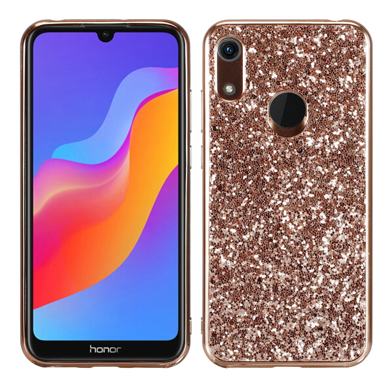 Glittery Powder Shockproof TPU Case for Huawei Honor Play 8A, For Huawei Honor 8A