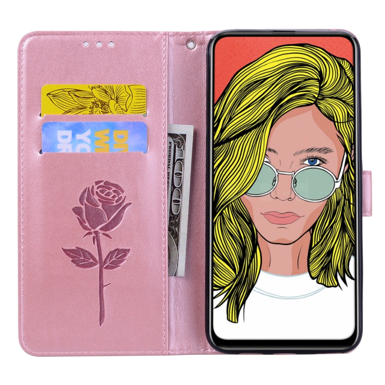 Rose Embossed Horizontal Flip PU Leather Case for Huawei P Smart Z, with Holder & Card Slots & Wallet, For Huawei P Smart Z