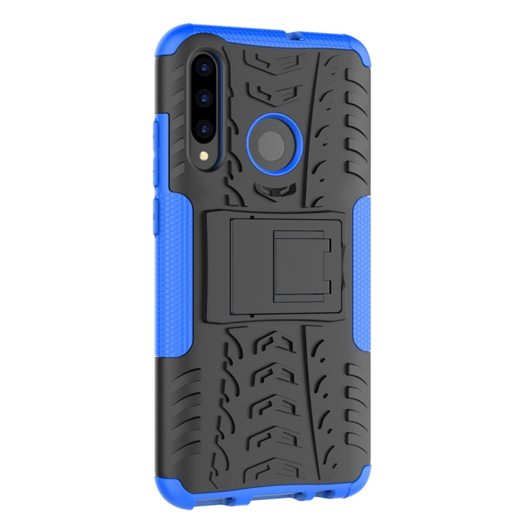 Tire Texture TPU+PC Shockproof Case for Huawei P Smart+ 2019, with Holder, For Huawei P Smart+ 2019
