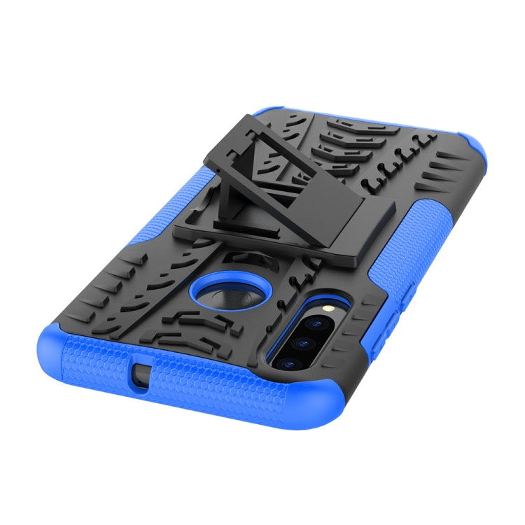 Tire Texture TPU+PC Shockproof Case for Huawei P Smart+ 2019, with Holder, For Huawei P Smart+ 2019