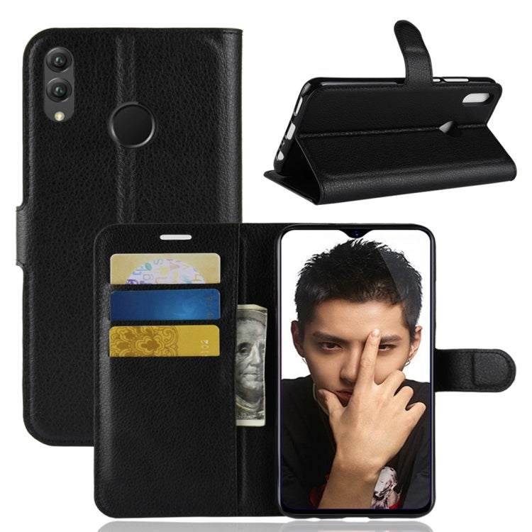 Litchi Texture Horizontal Flip Leather Case for Huawei Honor 8X, with Holder & Card Slots & Wallet & Photo Frame, Huawei Honor 8X