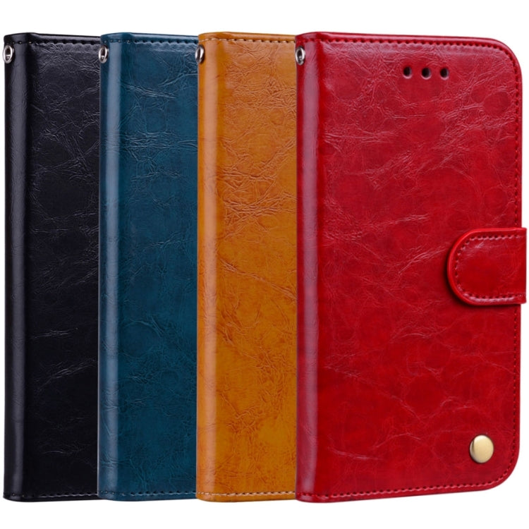 Business Style Oil Wax Texture Horizontal Flip Leather Case for Huawei P Smart / Enjoy 7S, with Holder & Card Slots & Wallet, For Huawei P Smart / Enjoy 7S, For Huawei Enjoy 7S