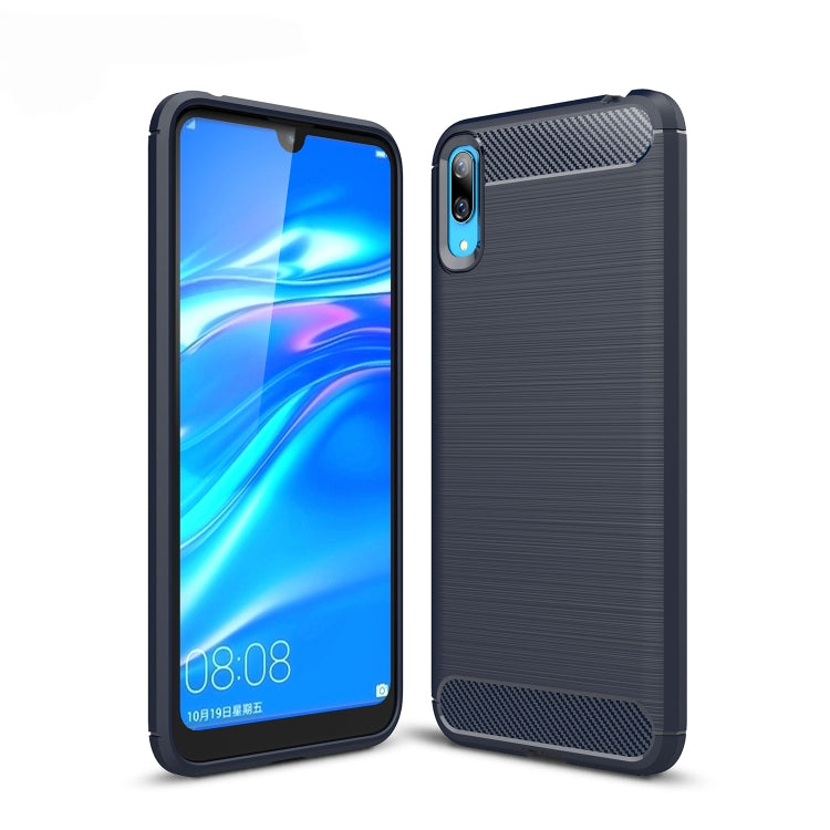 Brushed Texture Carbon Fiber Shockproof TPU Case for Huawei Enjoy 9, For Huawei Enjoy 9