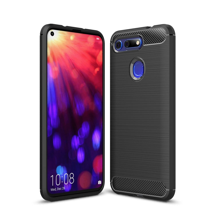 Brushed Texture Carbon Fiber Shockproof TPU Case for Huawei Honor View 20, For Honor View 20, For Huawei Honor View 20