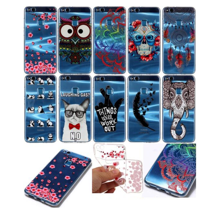 For Huawei  P10 Lite Embossment Tribal Owl Pattern Soft TPU Protective Case, For P10 Lite