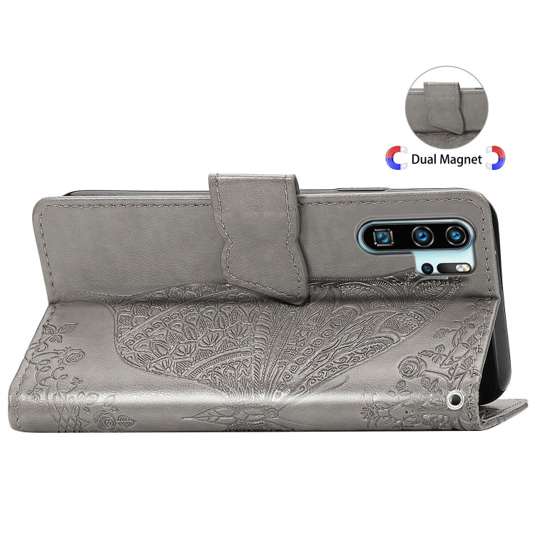 Butterfly Love Flowers Embossing Horizontal Flip Leather Case for Huawei P30 Pro, with Holder & Card Slots & Wallet & Lanyard, For Huawei P30 Pro