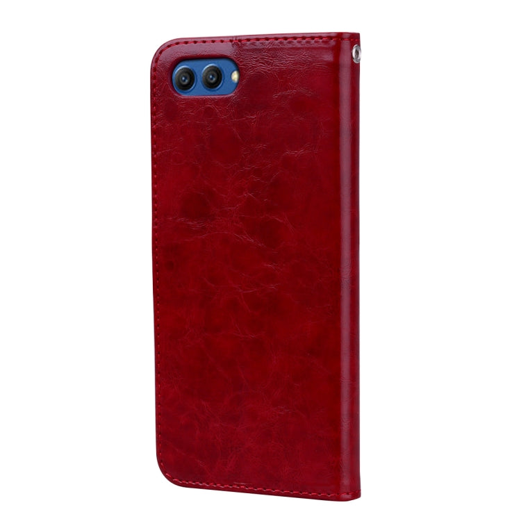 Business Style Oil Wax Texture Horizontal Flip Leather Case for Huawei Honor 10, with Holder & Card Slots & Wallet, For Huawei Honor 10
