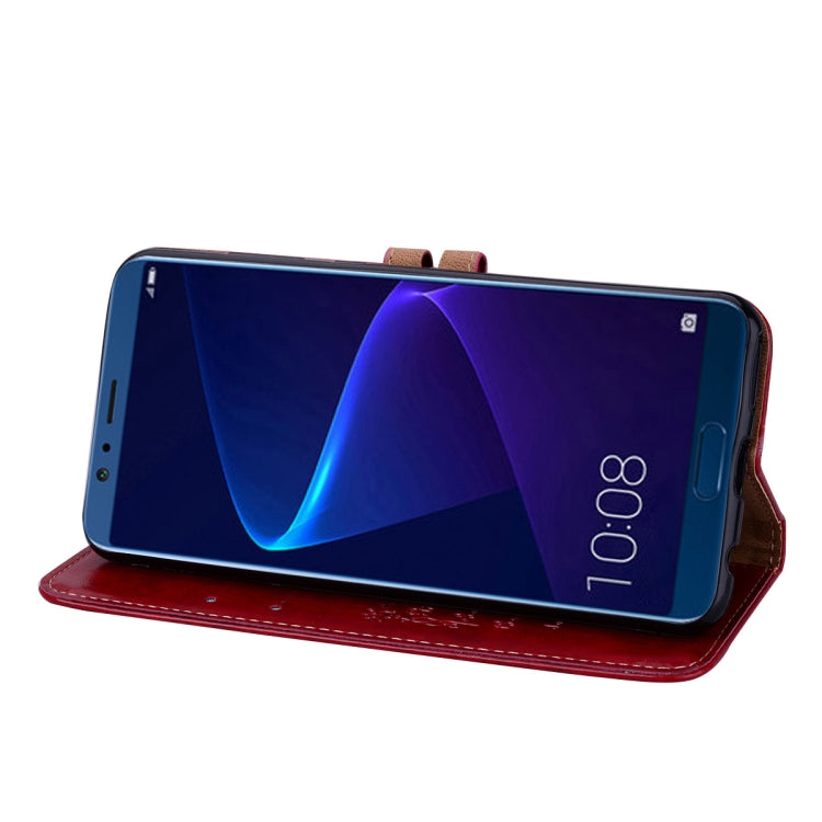 Business Style Oil Wax Texture Horizontal Flip Leather Case for Huawei Honor 10, with Holder & Card Slots & Wallet, For Huawei Honor 10