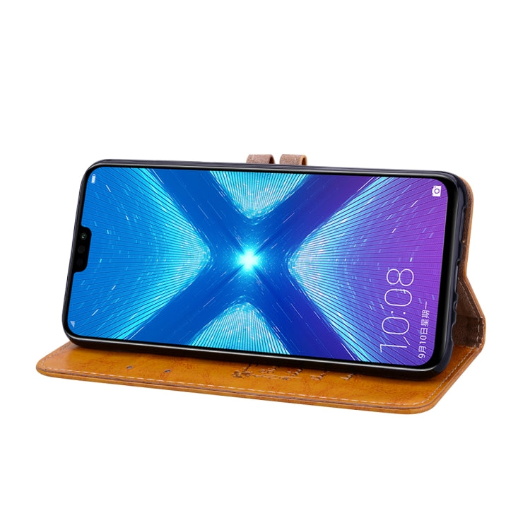 Business Style Oil Wax Texture Horizontal Flip Leather Case for Huawei Honor 8X, with Holder & Card Slots & Wallet, For Huawei Honor 8X