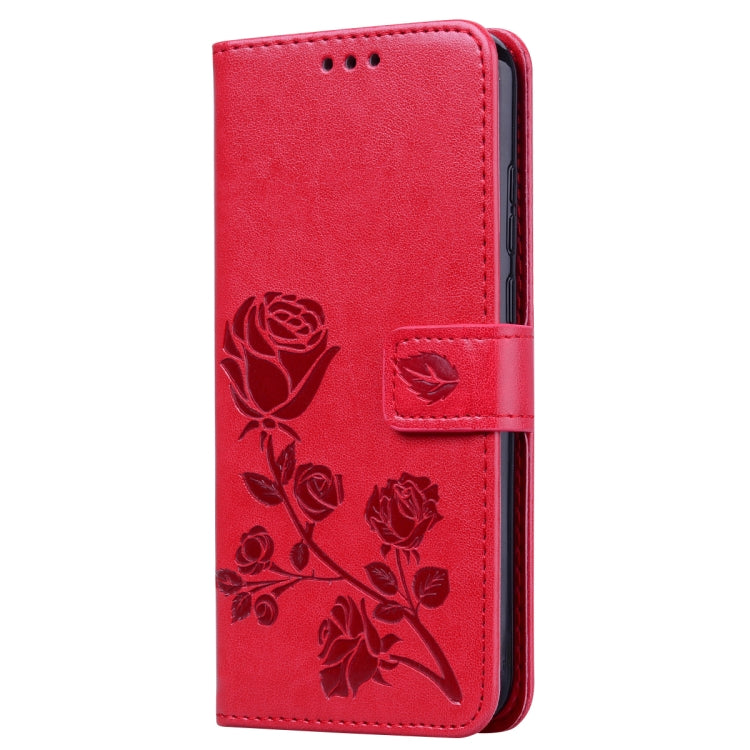 Rose Embossed Horizontal Flip PU Leather Case for Huawei Honor 8A/Y6 2019, with Holder & Card Slots & Wallet, For Honor 8A/Y6 Pro 2019, For Huawei Honor 8A/Y6 Pro 2019, Huawei Honor 8A/Y6 Pro 2019