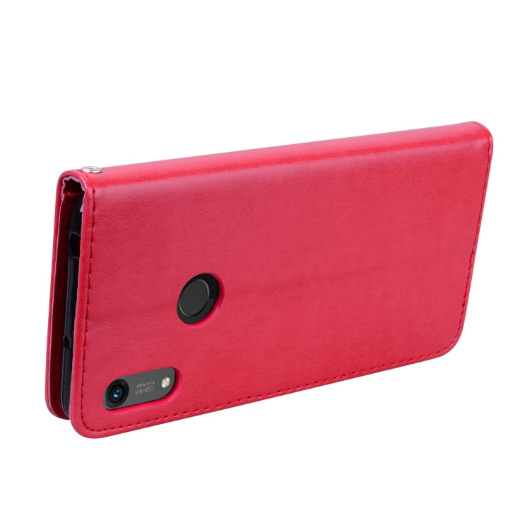 Rose Embossed Horizontal Flip PU Leather Case for Huawei Honor 8A/Y6 2019, with Holder & Card Slots & Wallet, For Honor 8A/Y6 Pro 2019, For Huawei Honor 8A/Y6 Pro 2019, Huawei Honor 8A/Y6 Pro 2019