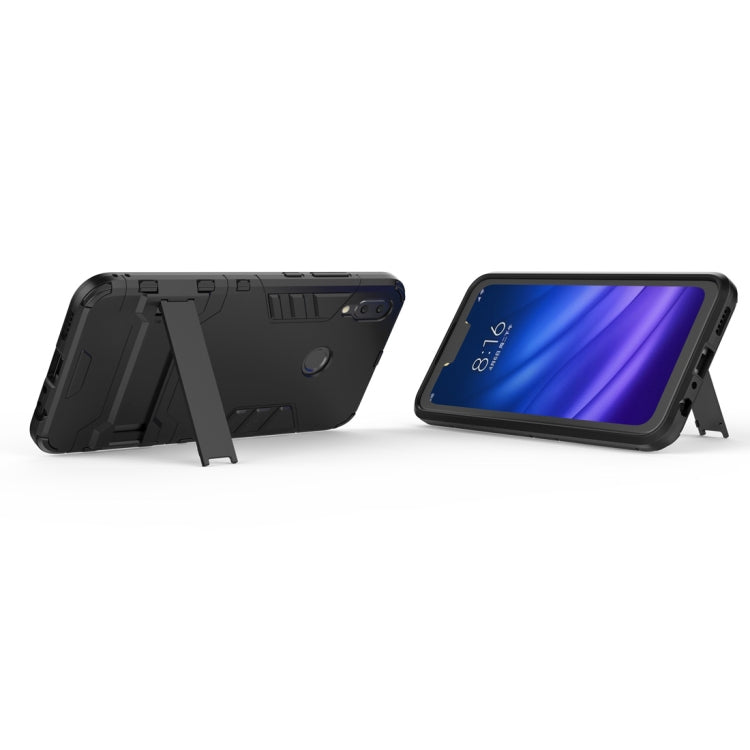 Shockproof PC + TPU Case for Huawei Y9 (2019) / Enjoy 9 Plus, with Holder, For Huawei Y9 (2019) / Enjoy 9 Plus