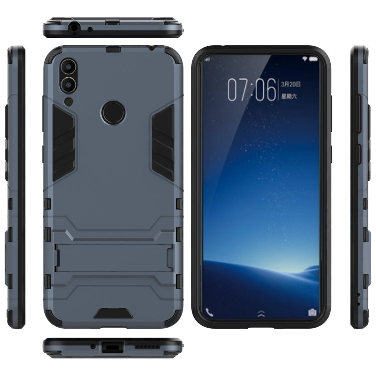 Shockproof PC + TPU Case for Huawei Honor 8C, with Holder, For Huawei Honor 8C