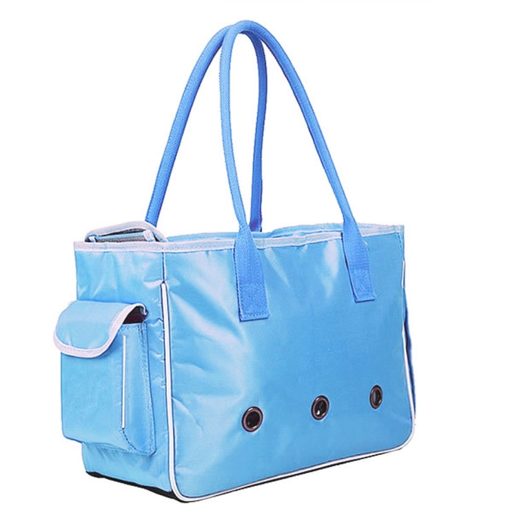 DODOPET TV-524 Portable Pet Handbag Shoulder Bag for Cat / Dog and Other Pets / Can Be Totally Enclosed Large, Size:51*34.5*21.5cm, Size: L Blue