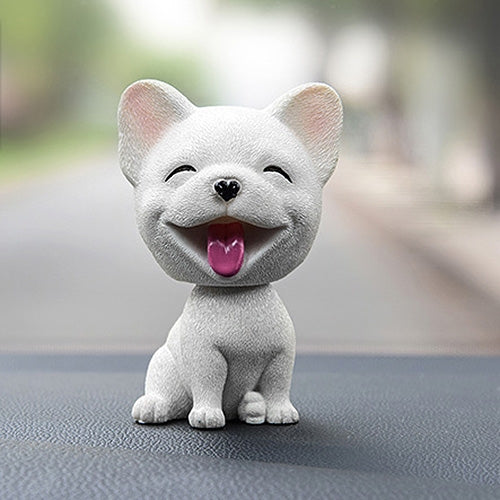 Shaking Head Dog Car Ornaments Resins Lovely Cartoon Dog New Year Gifts with Double-sided Adhesive Tape, Brown Teddy Cartoon Dog, Yellow Teddy Cartoon Dog, Pomeranian Cartoon Dog, Inu Cartoon Dog, Bulldog Cartoon Dog, Husky Dog Cartoon Dog�������������...