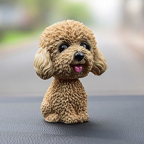 Shaking Head Dog Car Ornaments Resins Lovely Cartoon Dog New Year Gifts with Double-sided Adhesive Tape, Brown Teddy Cartoon Dog, Yellow Teddy Cartoon Dog, Pomeranian Cartoon Dog, Inu Cartoon Dog, Bulldog Cartoon Dog, Husky Dog Cartoon Dog�������������...
