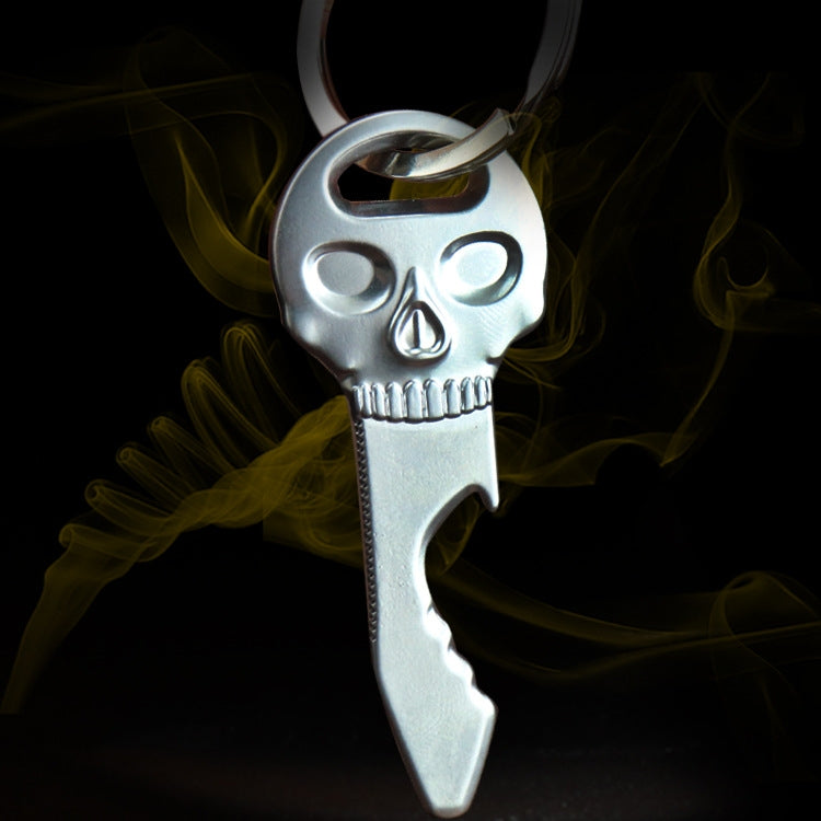 5 PCS Multi-function Skull Bottle Opener Key Chain Car Key Pendant, Size: 6.8x2.8cm, Skull shape