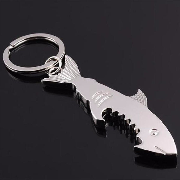 5 PCS Multi-function Shark Bottle Opener Key Chain Car Key Pendant, Size: 13.5x3cm, Shark shape