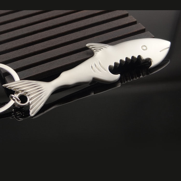 5 PCS Multi-function Shark Bottle Opener Key Chain Car Key Pendant, Size: 13.5x3cm, Shark shape
