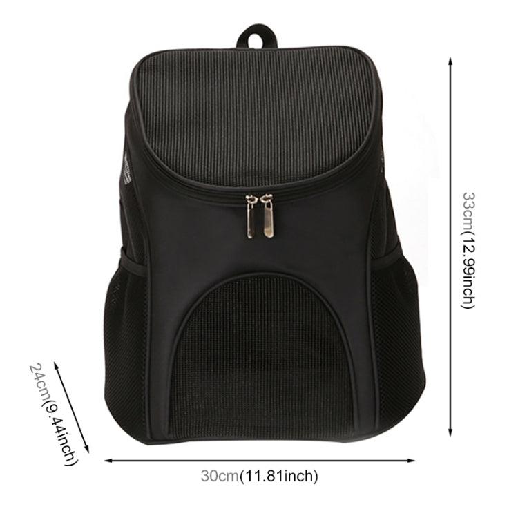 Portable Folding Nylon Breathable Pet Carrier Backpack, Size: 33 x 30 x 24cm, Size: 33 x 30 x 24cm Black, Size: 33 x 30 x 24cm Coffee, Size: 33 x 30 x 24cm Blue, Size: 33 x 30 x 24cm Red