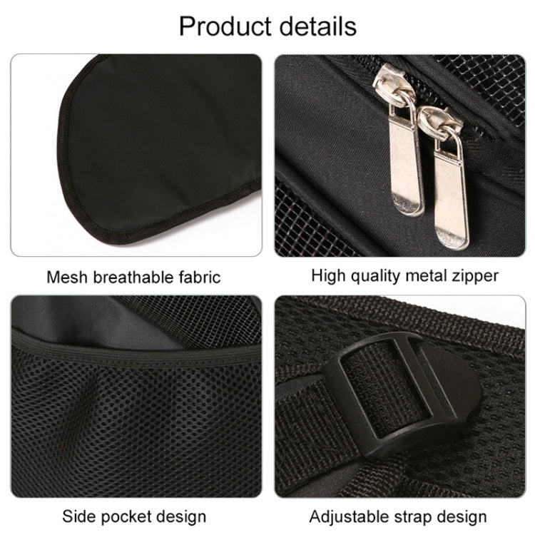 Portable Folding Nylon Breathable Pet Carrier Backpack, Size: 33 x 30 x 24cm, Size: 33 x 30 x 24cm Black, Size: 33 x 30 x 24cm Coffee, Size: 33 x 30 x 24cm Blue, Size: 33 x 30 x 24cm Red