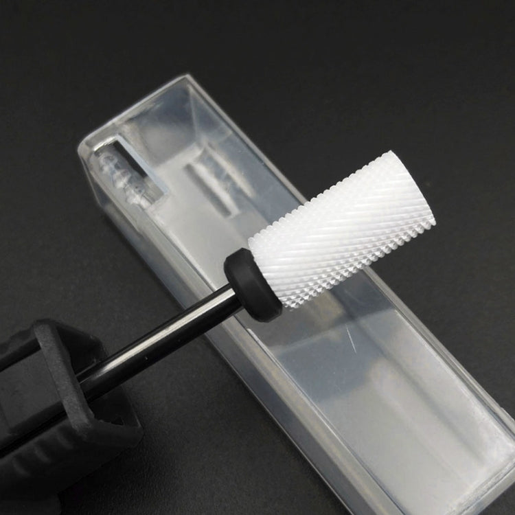 Nail Ceramic Cylindrical Electric Power Grinding Head, Size: 40.5*6.5mm, Size: 40.5*6.5mm