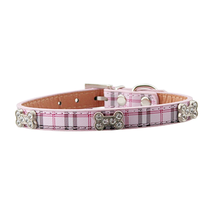 PU Leather with Bone Designs Pet Dog Collar Pet Products, Size: L, 2.5 * 51cm, Size: L