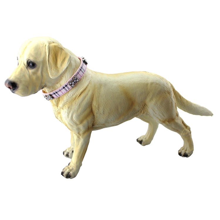 PU Leather with Bone Designs Pet Dog Collar Pet Products, Size: L, 2.5 * 51cm, Size: L