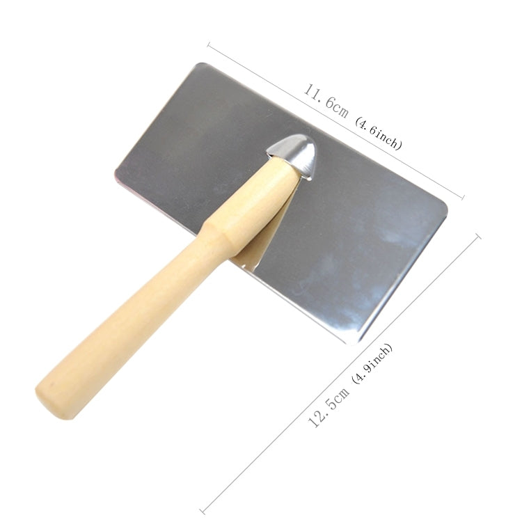 Soft Curve Needled Manual Bristles Grooming Cleaning Brush with Wood Handle for Pet,  Size: L, Random Color Delivery, Size: L
