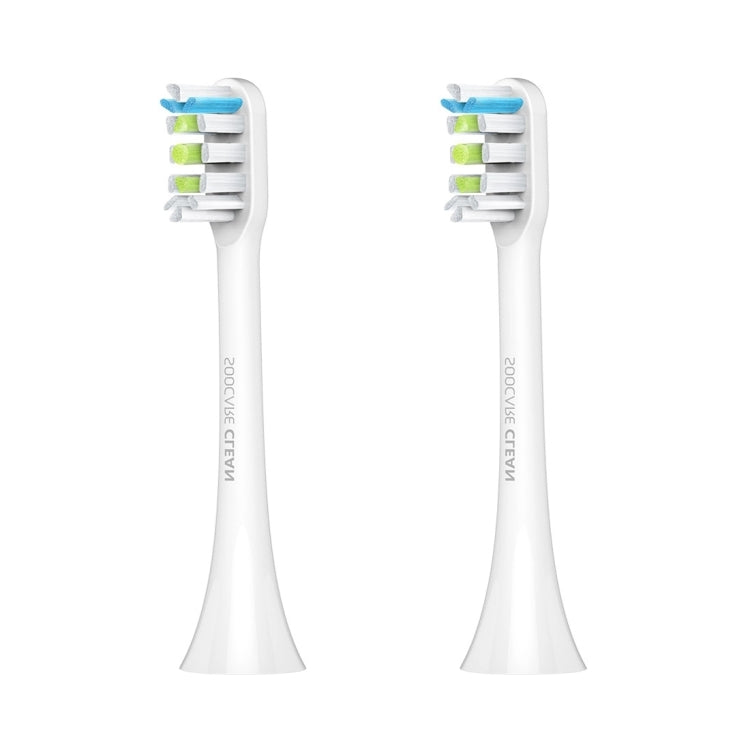 2 PCS Original Xiaomi Youpin General Cleaning Replacement Brush Heads for Xiaomi Soocare Sonic Electric Toothbrush (HC7711W), General Cleaning White, General Cleaning Black