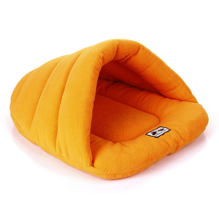 Slipper Shape Polar Fleece Warm Thicken Pet Dogs Cats House Size: L, 58×68×32cm, Size: L