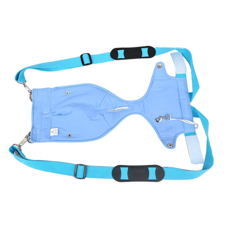 Pet Chest Backpack / Soft Leather Trouser Style Bag / Portable Pet Backpack for Dog and Other Pets Medium , Size:28*20cm, Size: M Blue