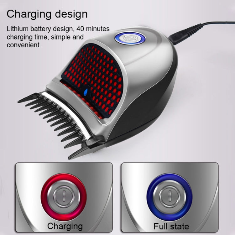 HJ-2018 Men Electric Shaver Fader Self-help Hair Clipper with Wai Cloth + Sponge, Standard Version, CN Plug, with Wai Cloth + Sponge