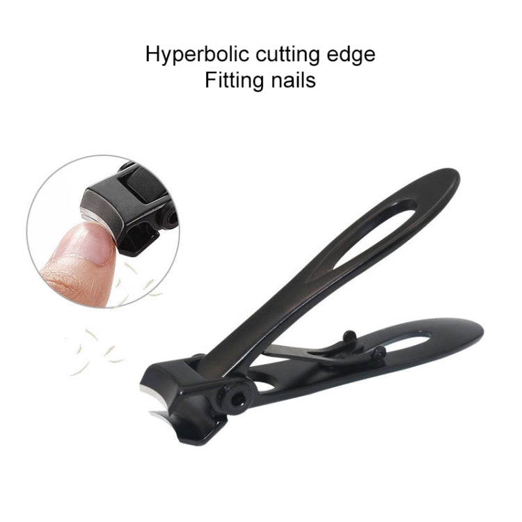 Nail Art Tool Nail Clipper Stainless Steel Nail Nipper, Size: S, 6.9 x 1.3cm, Size: 6.9 x 1.3cm (Black)