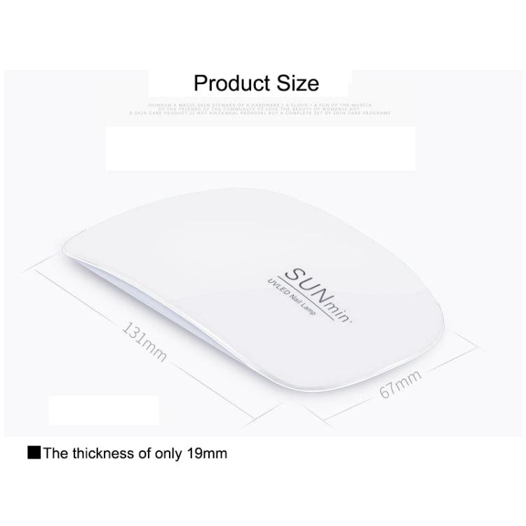 SUN mini 2 6W UV + LED USB Nail Lamp Fingernail Gel Curing Dryer