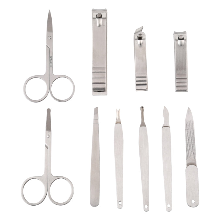 10 In 1 Classic Fashion Nail Care Clipper Pedicure Manicure Kits, 10 In 1