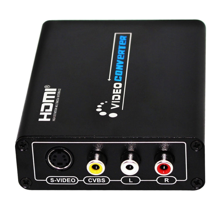 HDMI to Composite / AV S-Video Converter RCA CVBS/L/R Video Converter Adapter, EU Plug