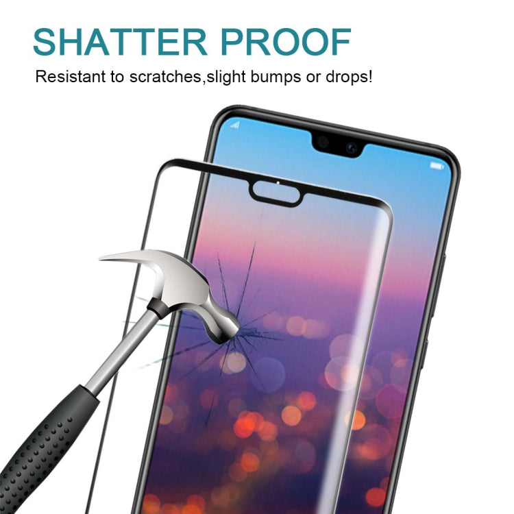 For Huawei P20 0.3mm 9H Surface Hardness 3D Full Screen Tempered Glass Film, For P20