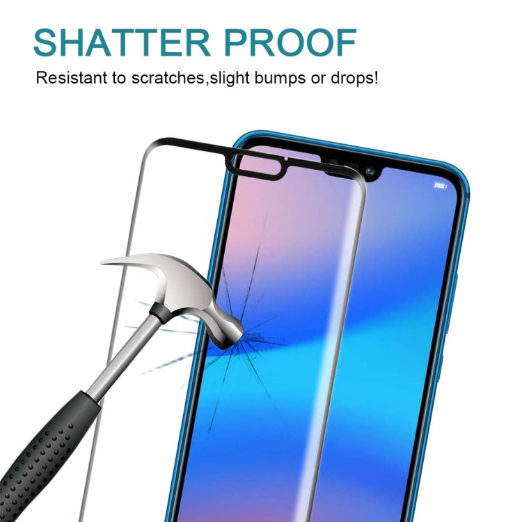 For Huawei P20 Lite 0.3mm 9H Surface Hardness 3D Full Screen Tempered Glass Film, For P20 Lite
