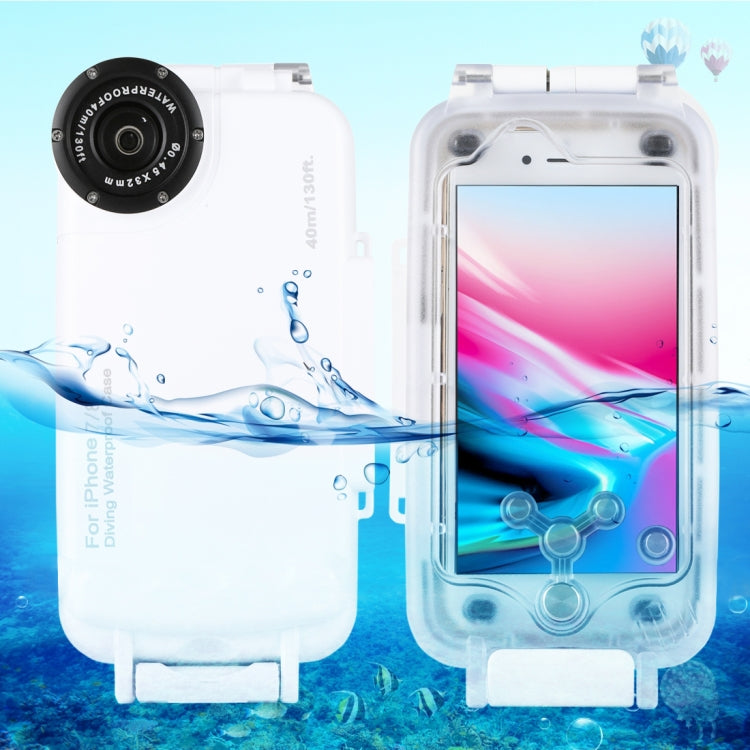 HAWEEL 40m/130ft Diving Case for iPhone 7 & 8, Photo Video Taking Underwater Housing Cover, For iPhone 8 & 7
