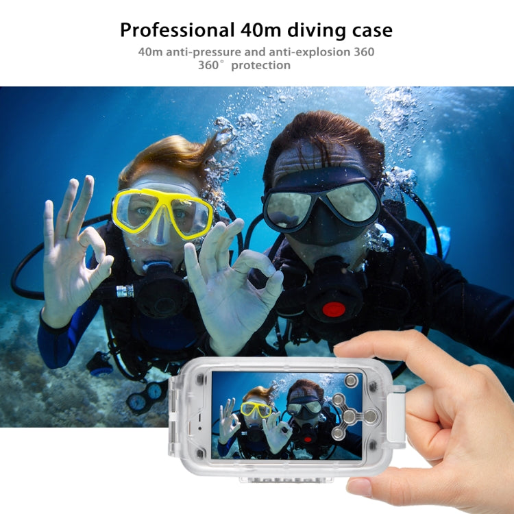 HAWEEL 40m/130ft Diving Case for iPhone 7 & 8, Photo Video Taking Underwater Housing Cover, For iPhone 8 & 7