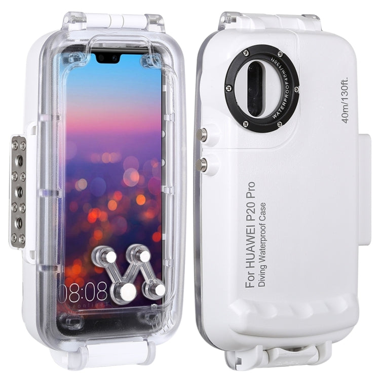 HAWEEL 40m/130ft Waterproof Diving Case for Huawei P20 Pro, Photo Video Taking Underwater Housing Cover, For Huawei P20 Pro