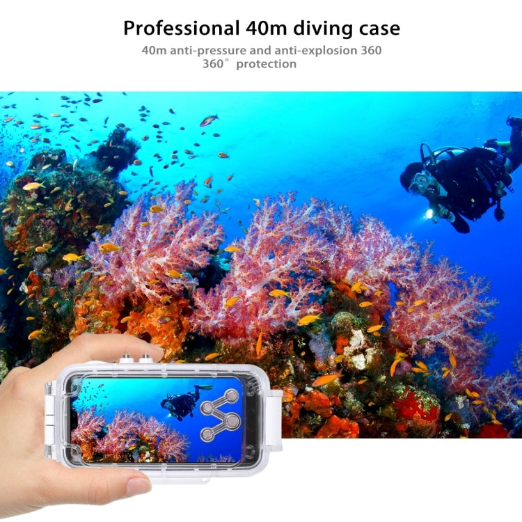 HAWEEL 40m/130ft Waterproof Diving Case for Huawei P20 Pro, Photo Video Taking Underwater Housing Cover, For Huawei P20 Pro