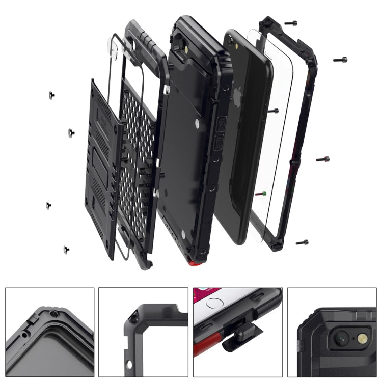 Waterproof Dustproof Shockproof Zinc Alloy + Silicone Case for iPhone 6 & 6s, iPhone 6 & 6s