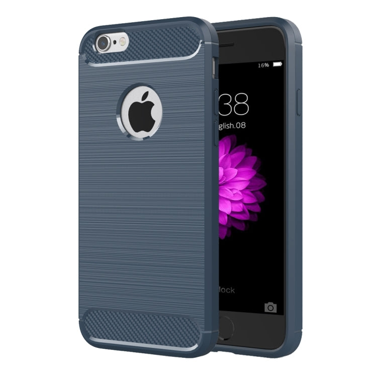 For iPhone 6 Plus & 6s Plus Brushed Texture Fiber TPU Rugged Armor Protective Case, For iPhone 6 Plus & 6s Plus
