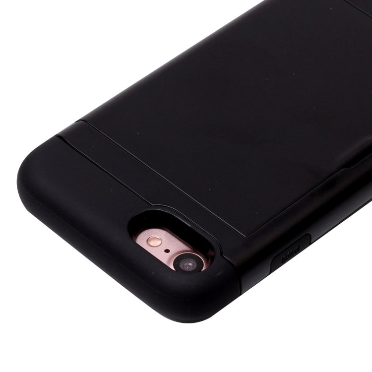 For  iPhone 8 & 7  Slide Style TPU + PC Combination Case with Card Slot